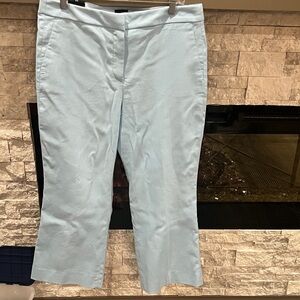J Crew Kelsey Wide Leg Light Blue cropped Pants size 14 NWT